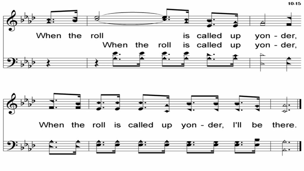 When The Roll Is Called Up Yonder Lyrics Hymn